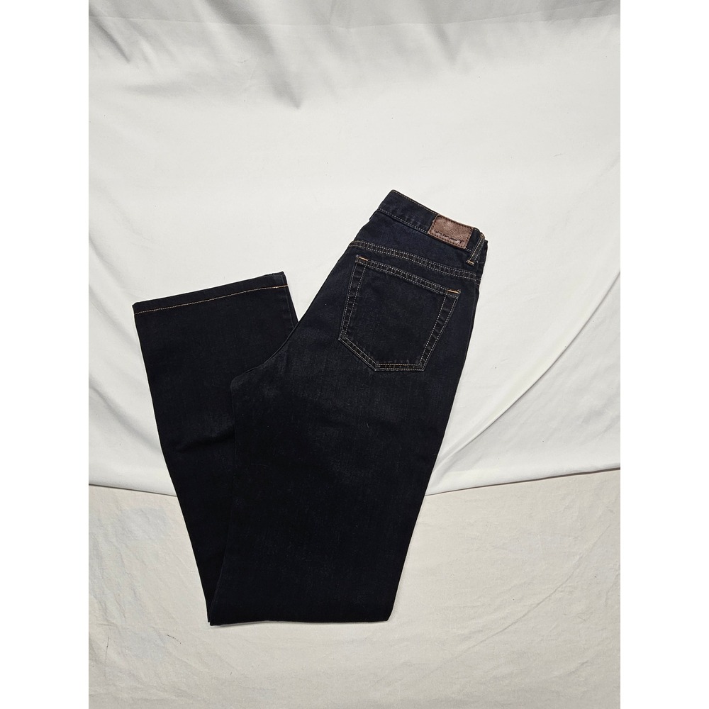 Calvin Klein Jeans Womens Body Fit Straight Leg Dark‎ Wash Denim Blue Sz 8 29x32